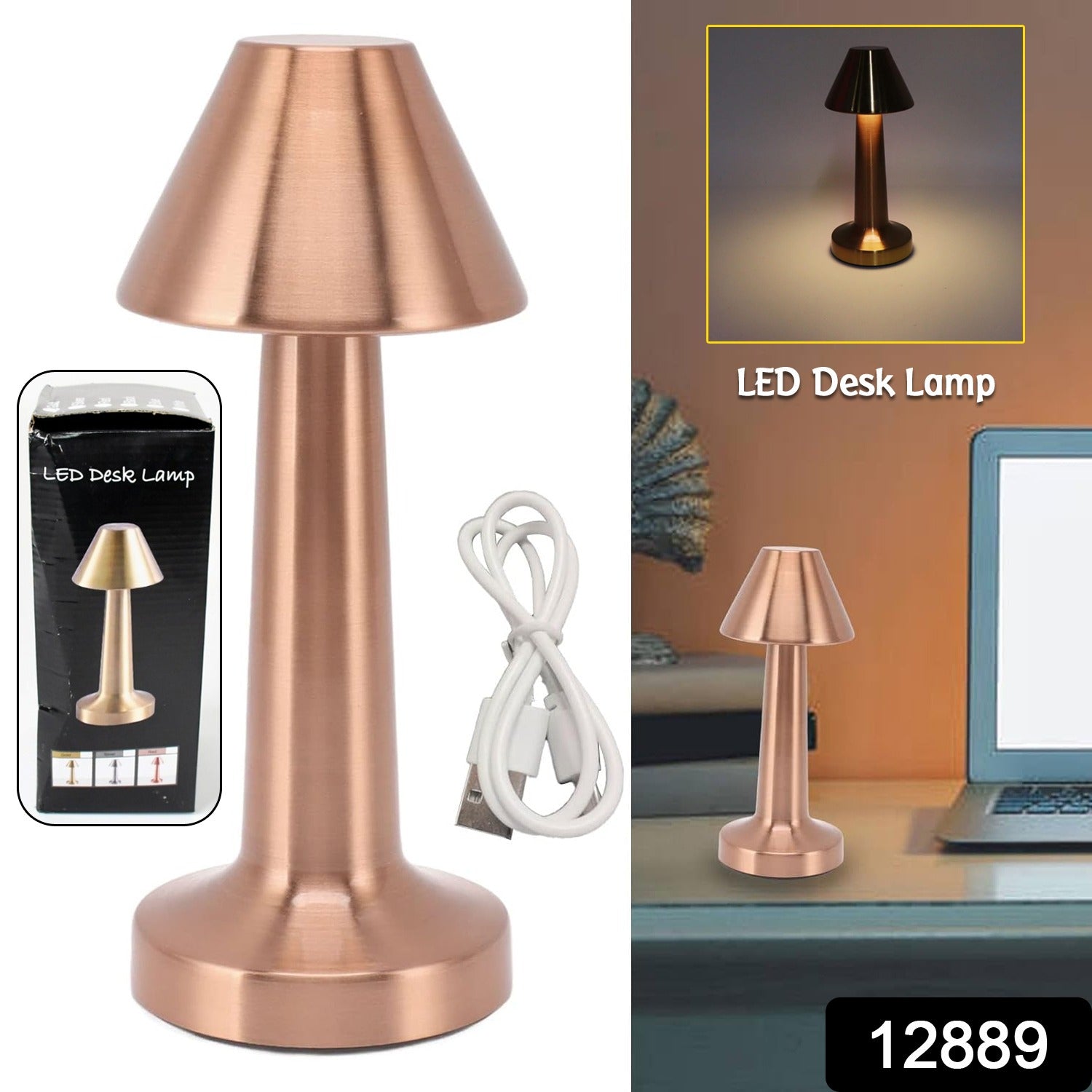 Decorative Desk Lamp – Portable Touch LED, Dimmable | Styleva Secondary image