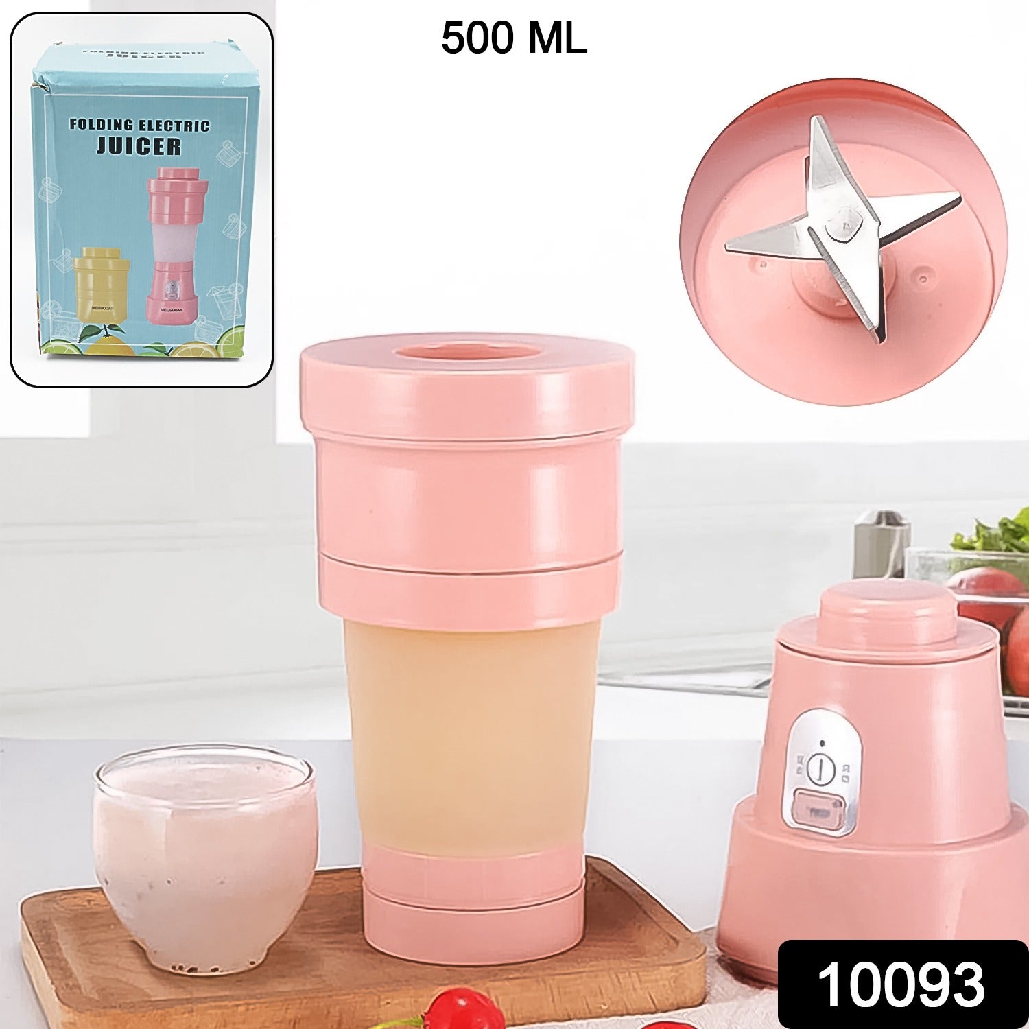 Portable Electric Juicer – 6 Blades 500ml Blender | Chef’s Embrace Secondary image