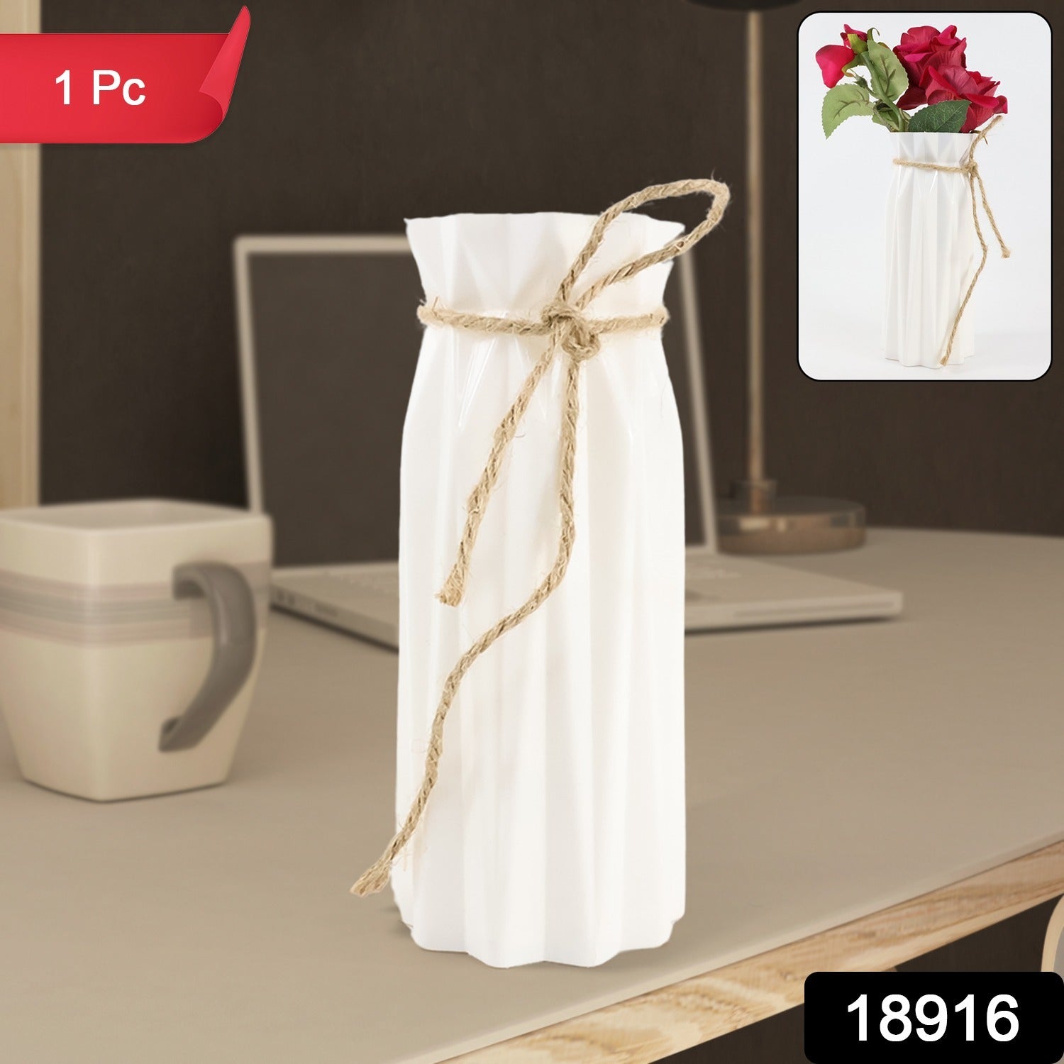 Plastic Flower Vase – Elegant Design for Home & Gift Secondary image