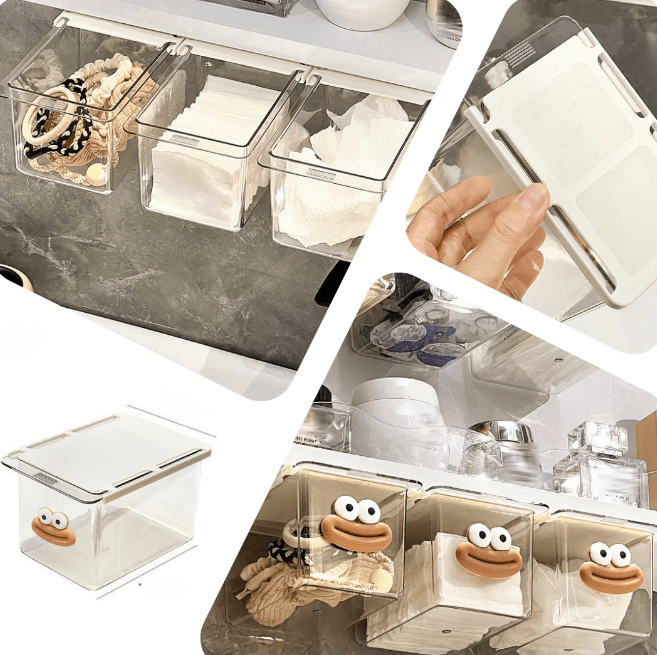 Mirror Cabinet Drawer Storage Box (Pack of 3) Secondary image