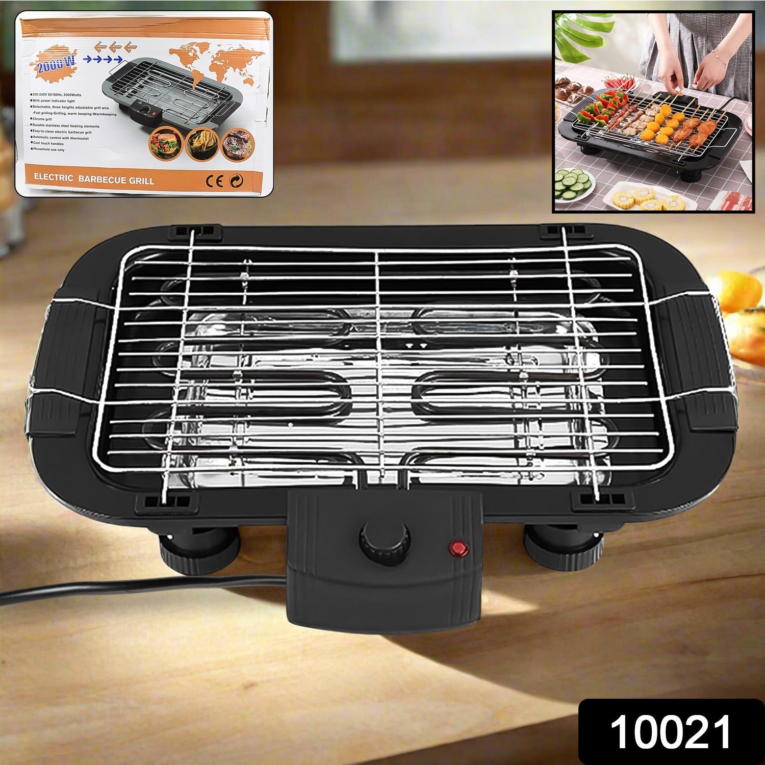 Electric Barbecue Grill 2000W – Indoor & Outdoor BBQ | Chef’s Embrace Secondary image