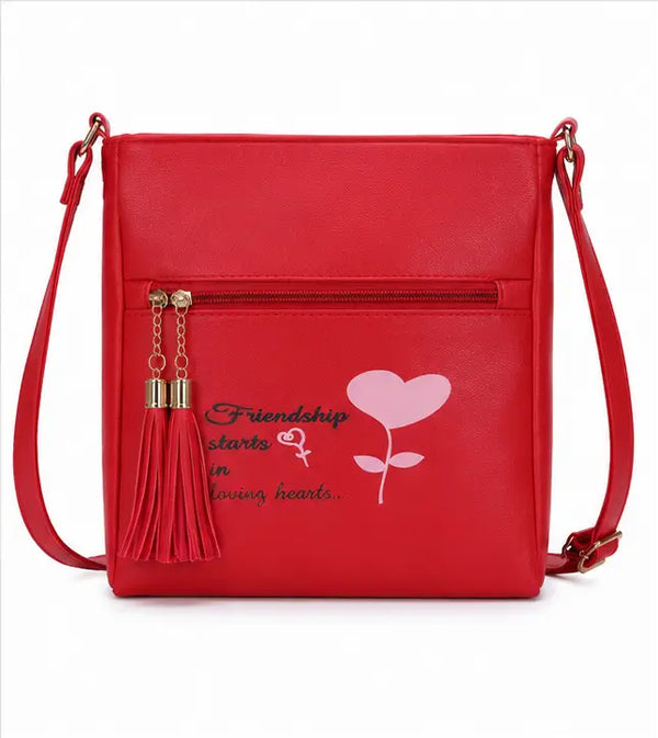 Women's Printed PU Leather Sling Bag | Stylish Crossbody Shoulder Bag for Daily Use