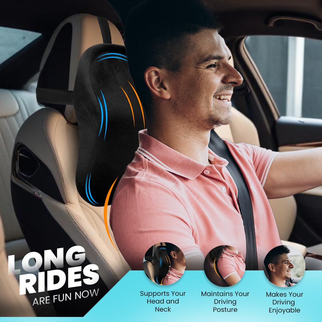 Car Neckrest Memory Foam Pillow for Neck Support Secondary image