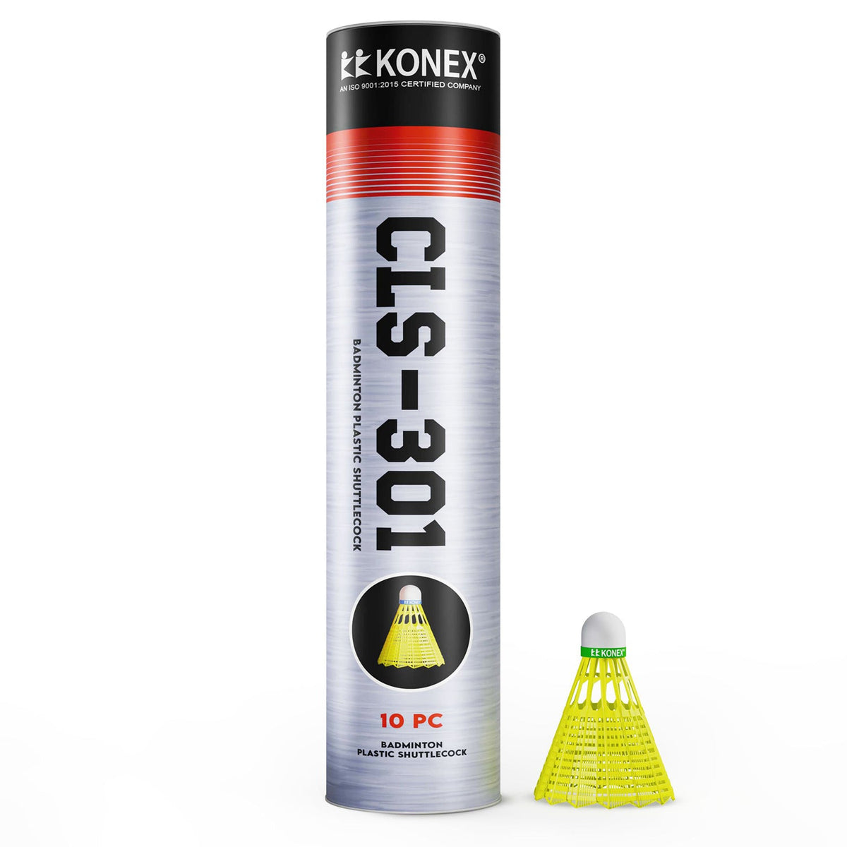 Konex badminton shuttlecock set in reusable tube packaging Main image