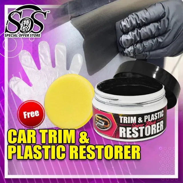 Trim & Plastic Restorer Black Paint 50 gm (Pack of 1) Main image