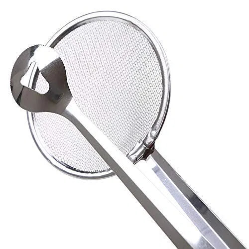 Multifunctional 2 in 1 Stainless-Steel Oil Frying Tong Spoon Secondary image