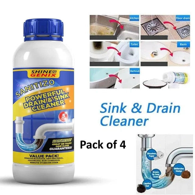 Sanitizo Powerful Drain & Sink Cleaner Powder (Pack of 4) Main image