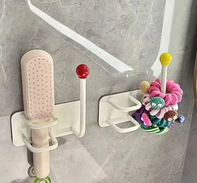 Self Adhesive Wall Mounted Headband Hook No Drill Punch Free Hair Accessories Organizer Main image