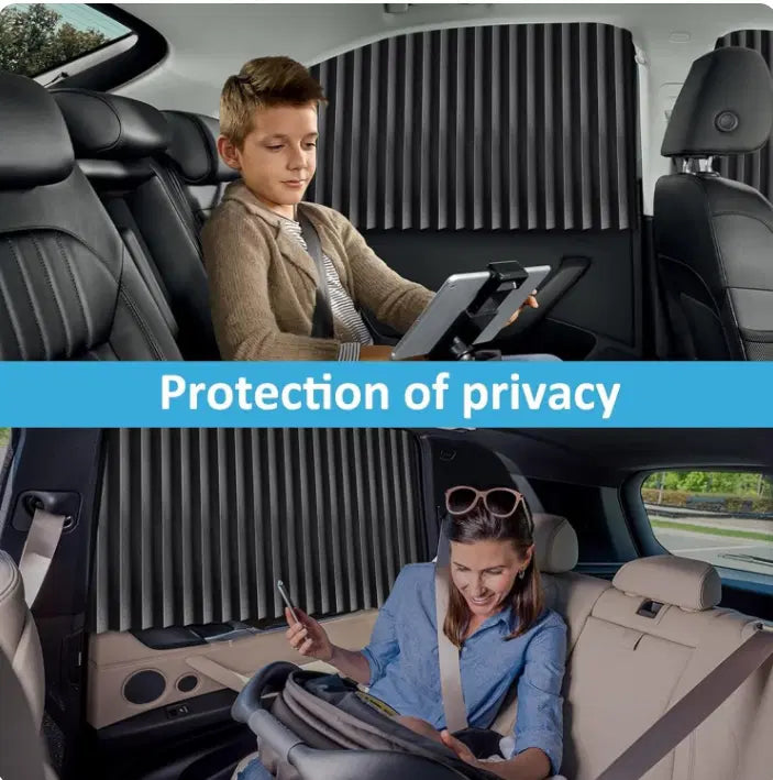Foldable Magnetic Car Window Curtains (Pack of 4 ) Secondary image