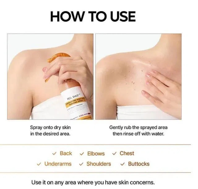 Exfoliating Kojic Acid Turmeric Spray 400 ml Pack of 2 Secondary image