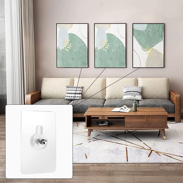 Wall Mount Screw Hooks for Kitchen Bathroom Bedroom Living Room 30 Pcs Secondary image