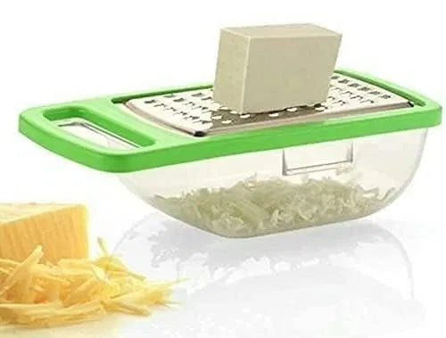 Cheese Grater Stainless Steel Kitchen Grater with Container Box Storage for Vegetables, Fruits, Ginger (2) Main image