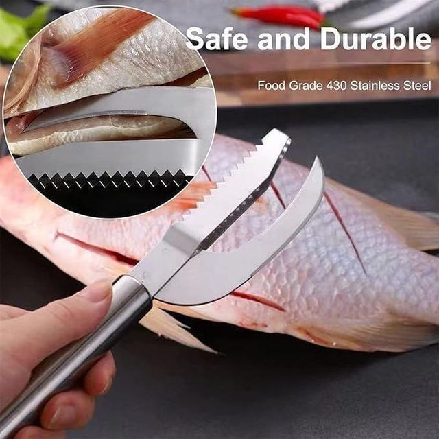 3-in-1 Stainless Steel Fish Scaler Remover Knife Main image