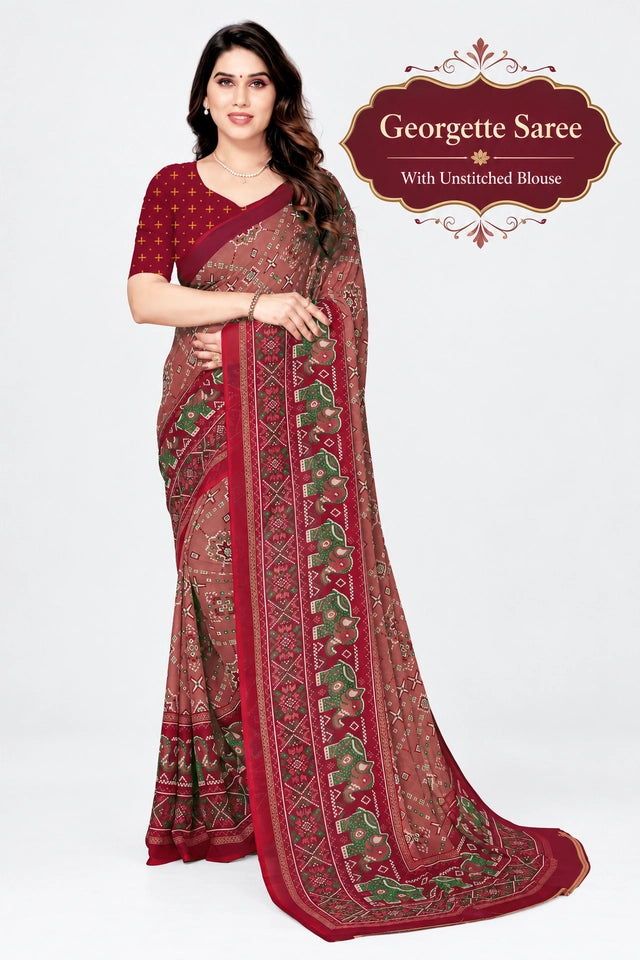 Aarika Saree Printed Daily Wear Georgette Saree Main image