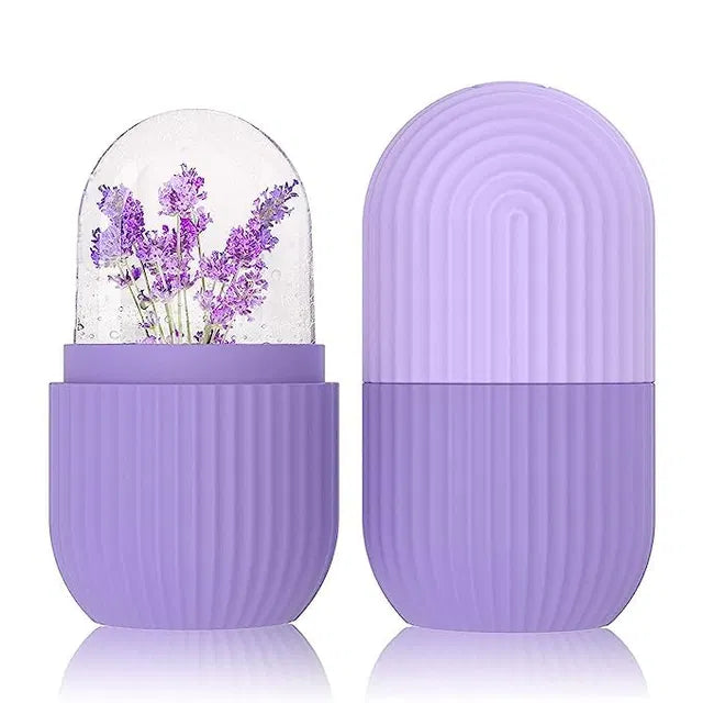 Ice Face Roller Silicone Facial Cube for Eyes Neck Massage Remove Dark Circle Pore Shrink Face Main image