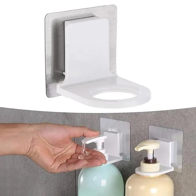 Self Adhesive Shampoo Dispenser Bottle Rack for Bathroom Toilet Kitchen Pack of 2 Secondary image