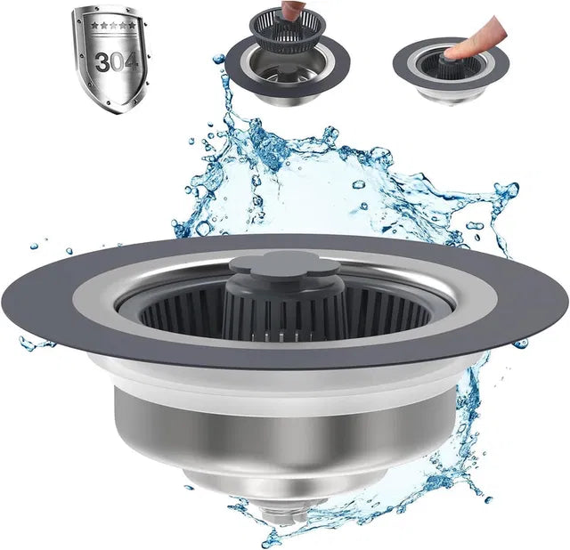 3-in-1 Sink Drain Strainer Main image