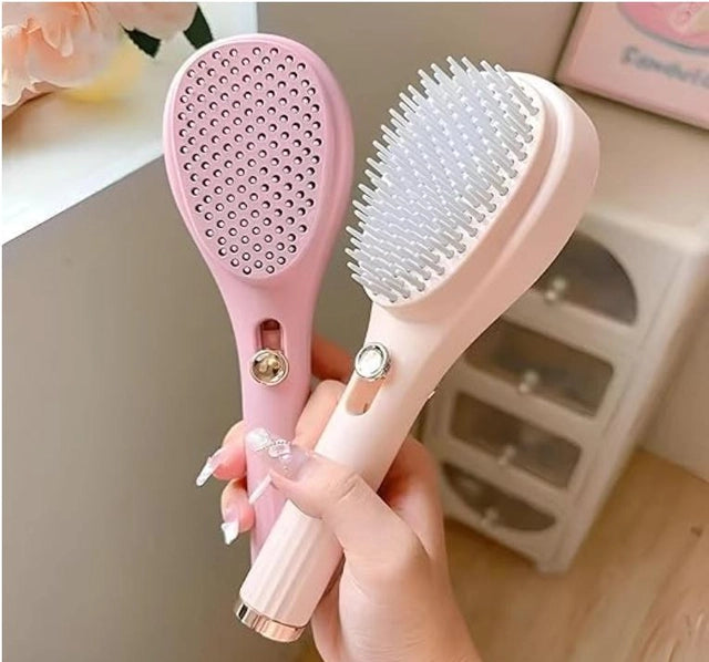 Self Cleaning Hairbrush 2 in 1 Comb (Pack of 1) Main image