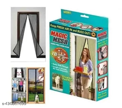 Polyester Magnetic Mosquito Net for Door | Mosquito Curtain for All Door Types & Sizes Main image