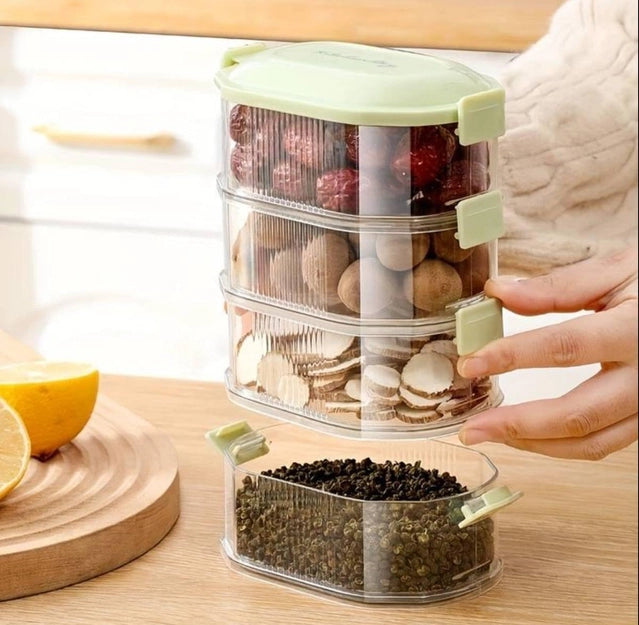 4-layer transparent spice storage boxes Secondary image