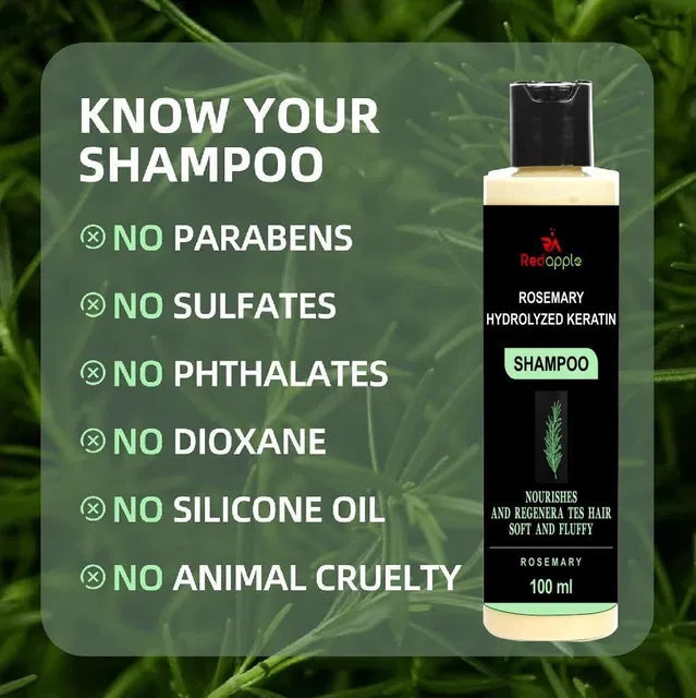 Rosemary Hydrolyzed Keratin Shampoo 100 ml Pack of 2 Secondary image