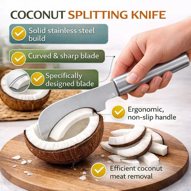 Stainless Steel Coconut Splitter Knife Main image