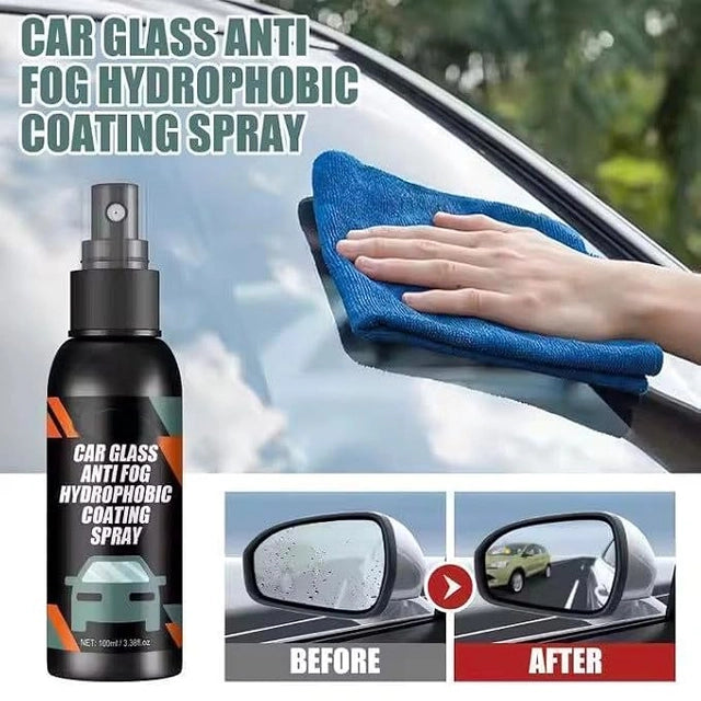 Car Glass Anti Fog Hydrophobic Coating Spray |Rainproof, Streak-Free Automotive Cleaner | Multipurpose Windshield Main image