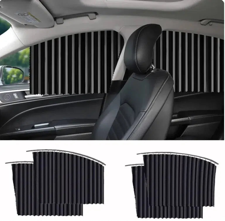 Foldable Magnetic Car Window Curtains (Pack of 4 ) Main image