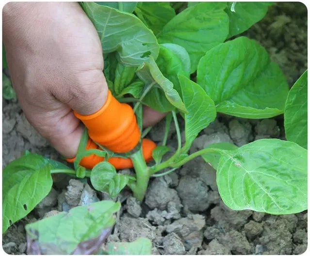 KPS Silicone Thumb Knife, Kitchen Garden Finger Cutter Tool for Quickly Cutting Vegetables Plant,  (Set of 1) Secondary image