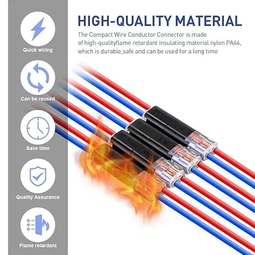 Fast-Fit 2-Pin Double-Wire Plug-in Connectors (Pack of 6) Secondary image