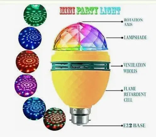 Rotating Disco Bulb 360 (Pack of 1) Secondary image