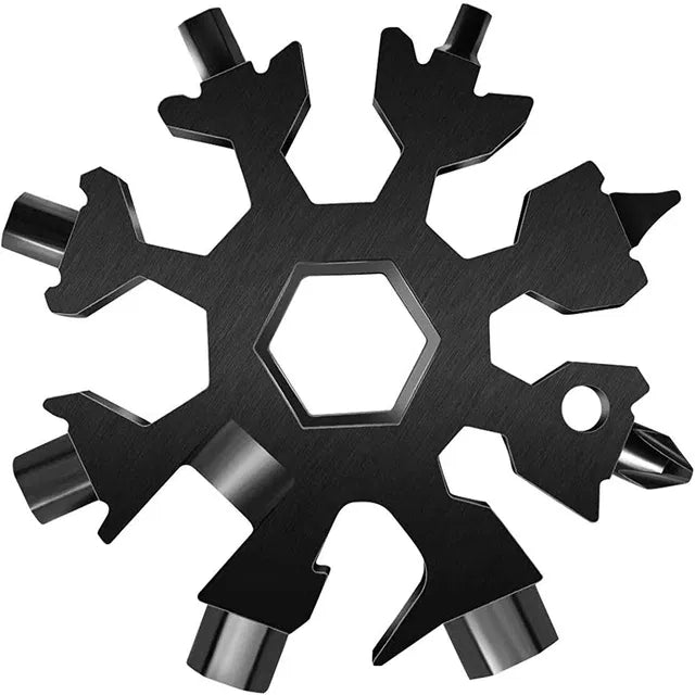 PLANETONE 18 in 1 Stainless Steel Snowflake Multi Tool Keychain Use Any Time all time best Main image