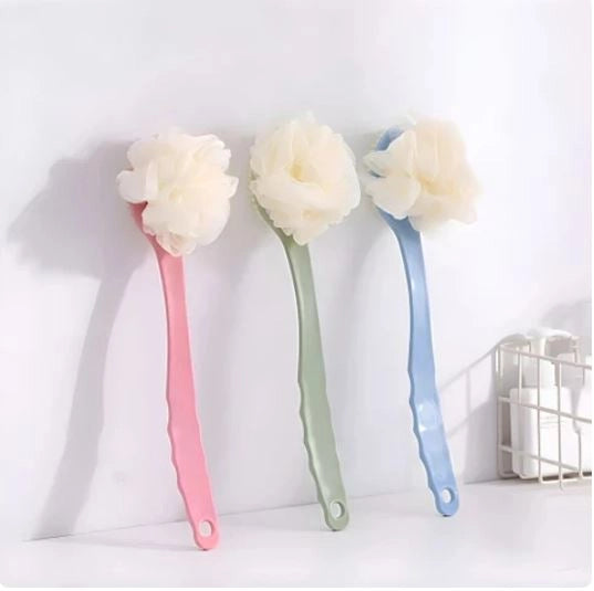 Body Bath Brush With Deep Cleaning and  Loofah Long Handle (Pack of 2) Secondary image