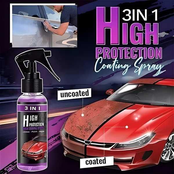 Hydrophobic Polish Nano Coating Agent Car Scratch Spray Cars Polishing for Motorcycles, Boats (Pack of 3) Main image