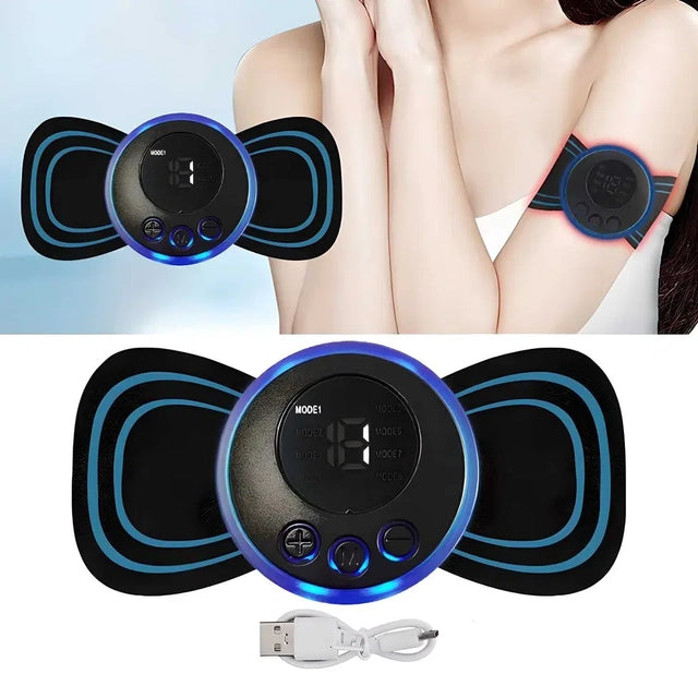 Mini Massager with 8 Modes and 19 Strength Levels,Rechargeable Electric Massager for Shoulder,Arms,Legs,Back Pain for Men and Women Main image