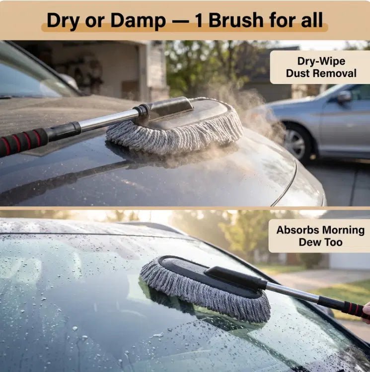Microfiber Car Duster with Steel Extendable Handle (Pack of 1) Secondary image