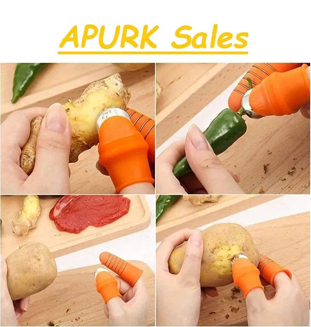 KPS Silicone Thumb Knife, Kitchen Garden Finger Cutter Tool for Quickly Cutting Vegetables Plant,  (Set of 1) Main image