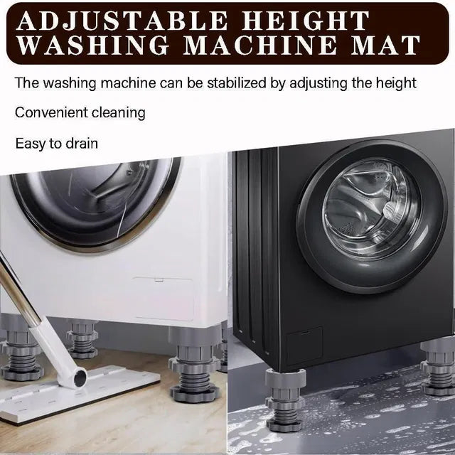 Washing Machine Vibration Pads, Floor Trays, Refrigerator Stand (4 Pcs Set) Secondary image