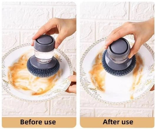 2 In 1 Liquid Soap Dispensing Brush (Pack of 2) Secondary image