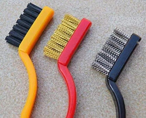 Mini Wire Brush Set for Cleaning Dust Welding Slag and Rust,Gas Stove Smoke Machine Clean Tool Main image