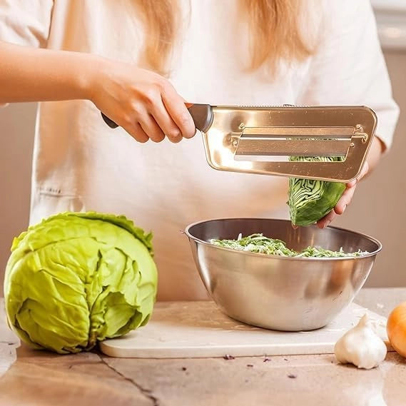 2-Blade Vegetable Cutter & Slicer Multi-Functional Slicing Knife with Peeler Secondary image