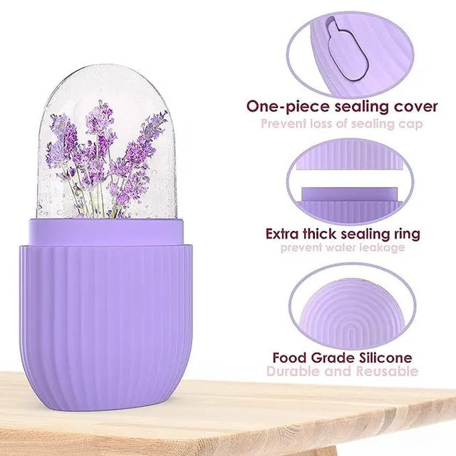 Ice Face Roller Silicone Facial Cube for Eyes Neck Massage Remove Dark Circle Pore Shrink Face Secondary image
