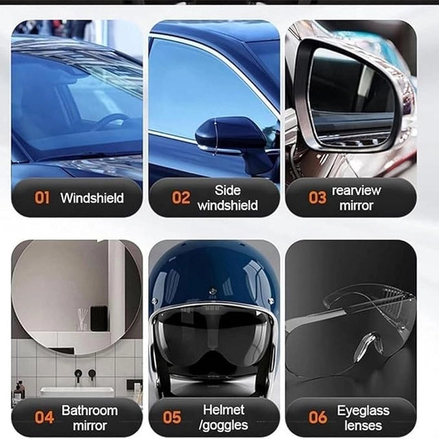 Car Glass Anti Fog Hydrophobic Coating Spray |Rainproof, Streak-Free Automotive Cleaner | Multipurpose Windshield Secondary image