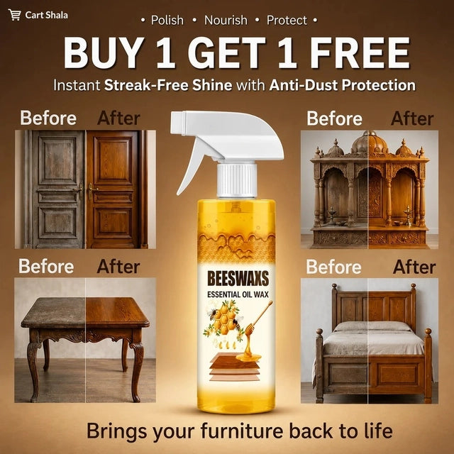 Beeswax Wood Polish Spray Natural Bees Wax Furniture Polish (Buy 1 Get 1 Free) Main image