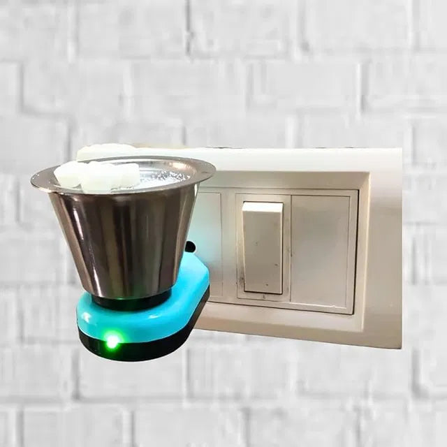 Stainless Steel Electric Incense Burner Steel Dhoop Dani and Kapoor Dani for Home Fragrance Secondary image