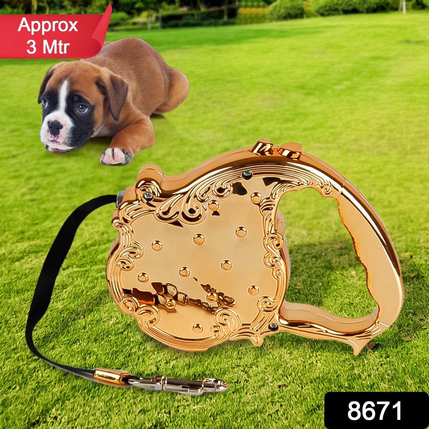 Retractable Dog Leash – 3M Telescopic Pet Lead | Waggy Tales Secondary image