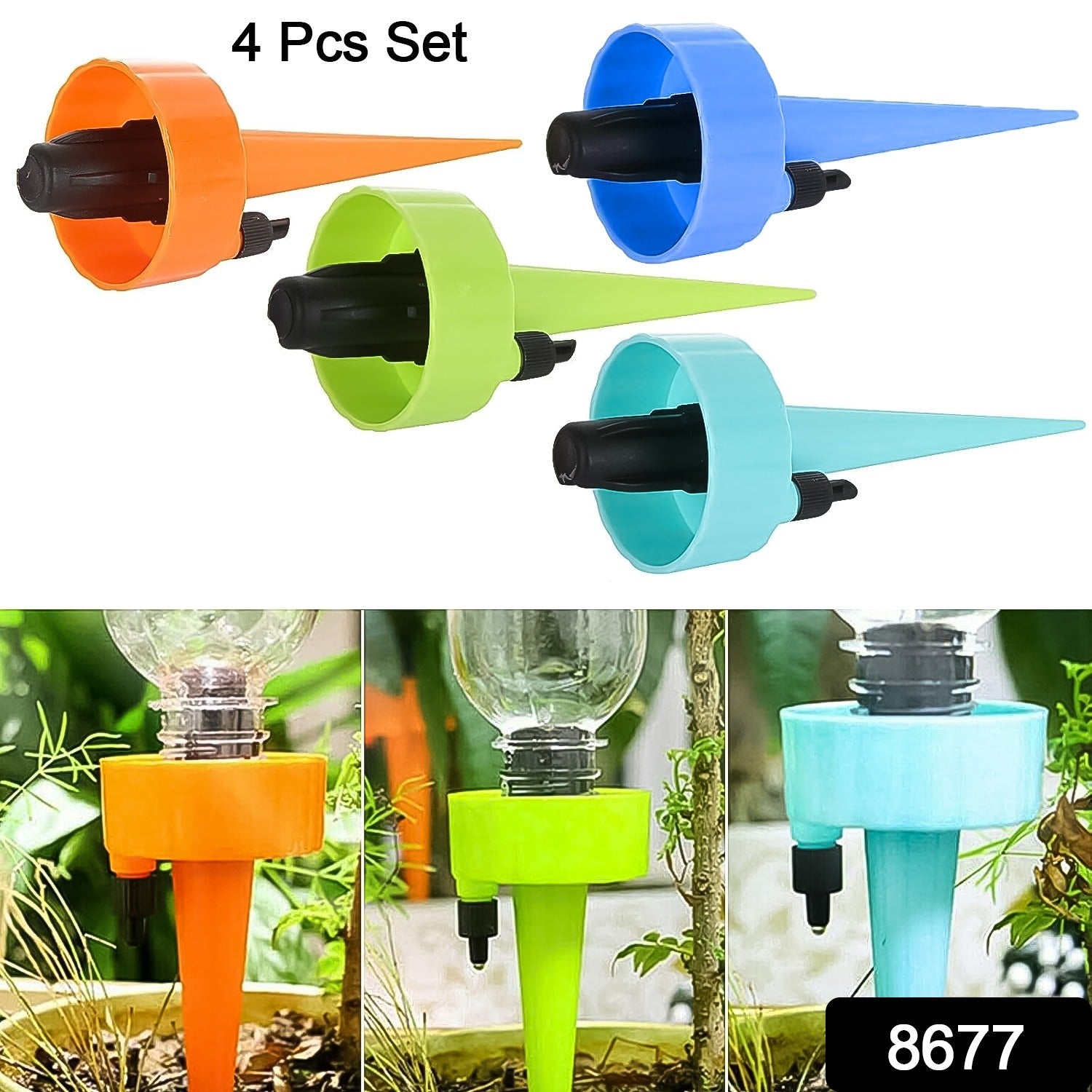 Self-Watering Spikes – Automatic Plant Waterer, 4 Pcs | Grow Garden Tools Secondary image