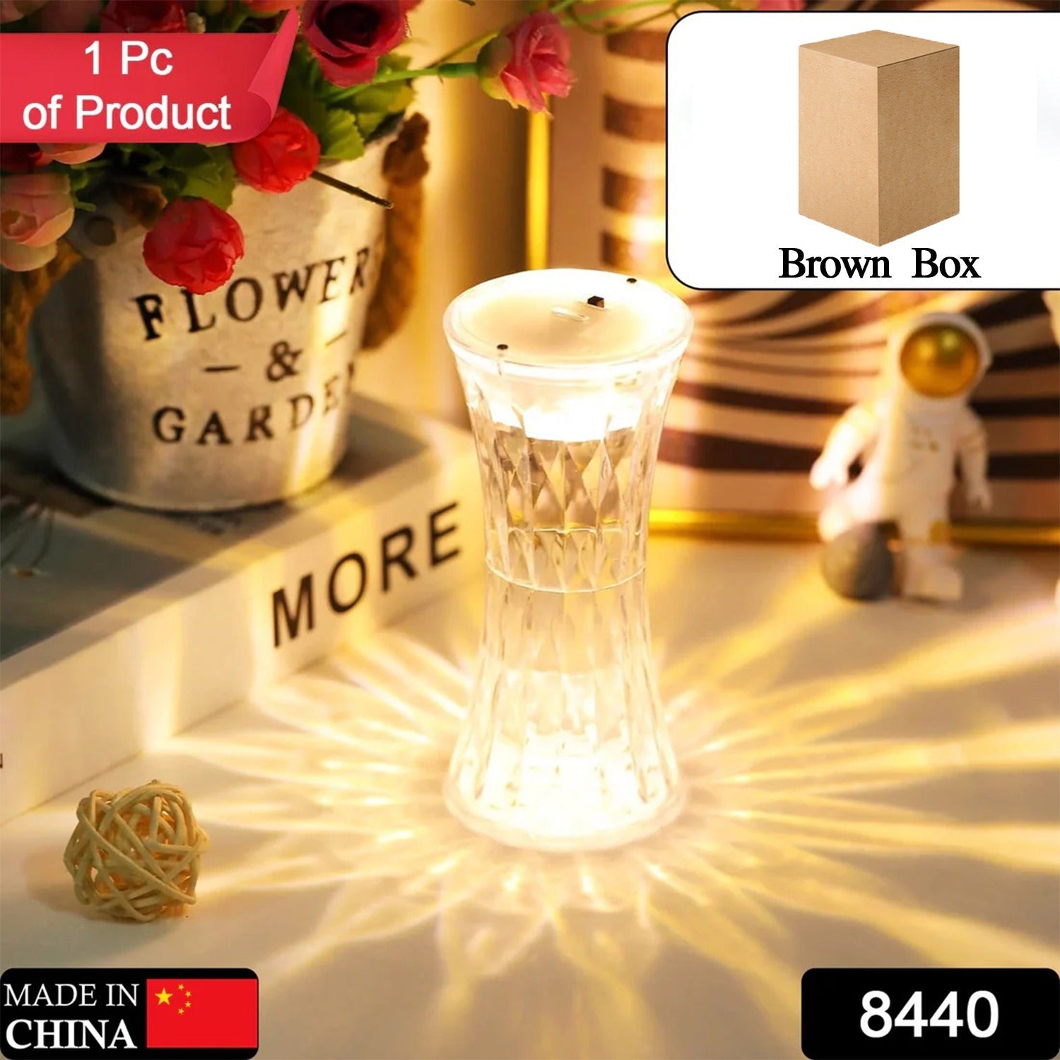 Crystal Night Light – Soft Glow Table Lamp for Bedroom | Indo Glow Secondary image
