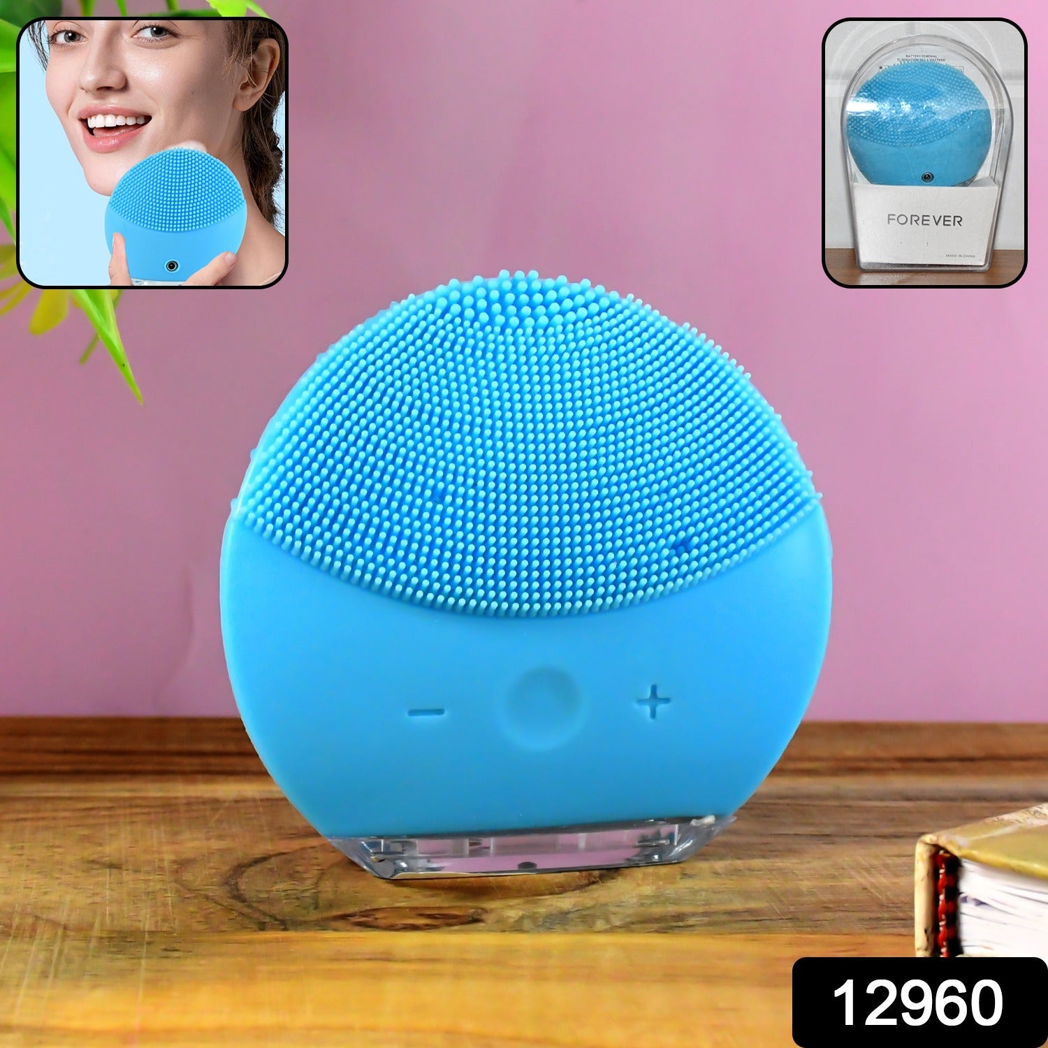 Silicone Sonic Facial Cleansing Brush – Gentle Deep Pore Cleanser Secondary image