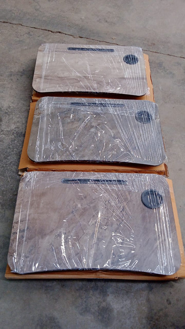 Foldable laptop table in a modern home environment, ready for various activities.